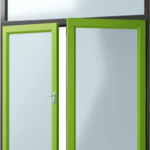 Dubbele deur met bovenlicht