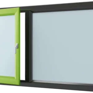 Draaikiep- vast raamkozijn