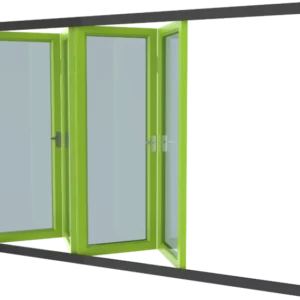 Harmonicadeur vouwwand 4 delig