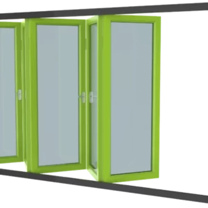 Harmonicadeur vouwwand 5 delig