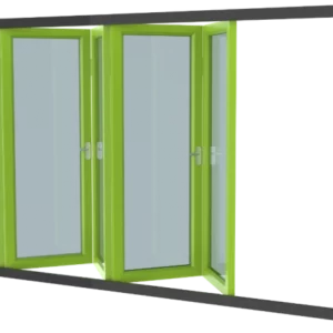 Harmonicadeur vouwwand 6 delig