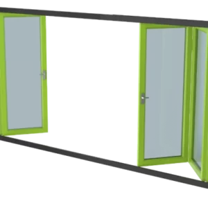 Harmonicadeur vouwwand 9 delig