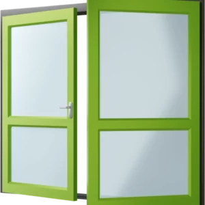 Dubbele deur met borstwering