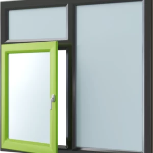 Draaikiep- vast raam met bovenlicht