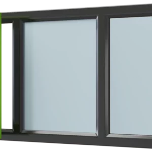 Draaikiep- vast- vastraam kozijn