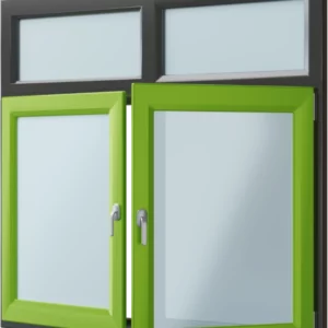 Draaikiep- draaikiepraam kozijn met vast- vast bovenlicht